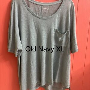 Old Navy Light Blue Pocket Tee